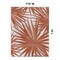 World Rug Gallery Tropical Leaves Nature Inspired Indoor/Outdoor Area Rug 7' 10'' x 10' Rust 4030RUST8X10 - alternate 8
